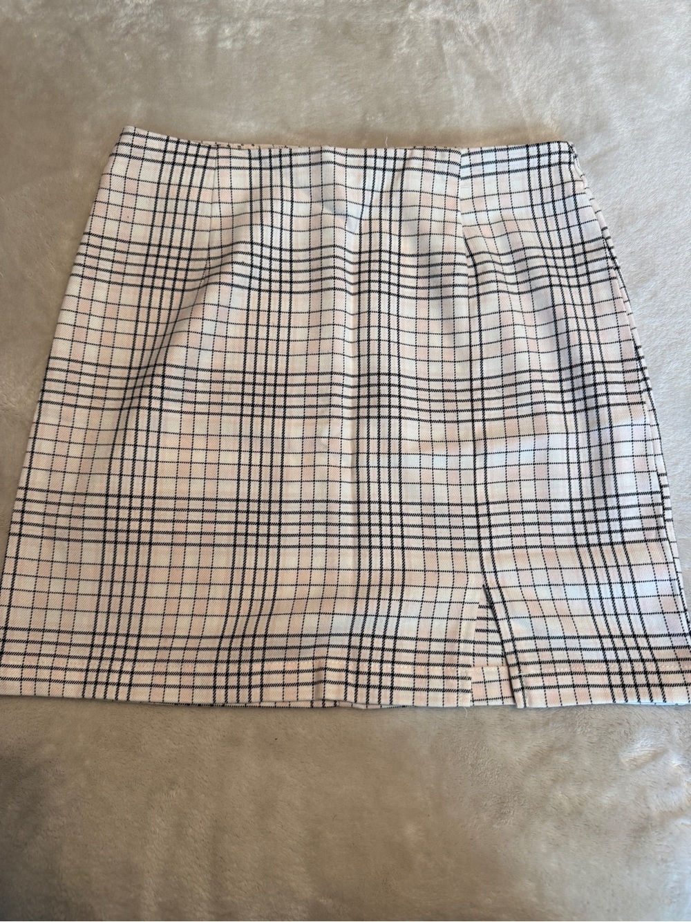 Aeropostale Pink and Black Plaid Mini Skirt